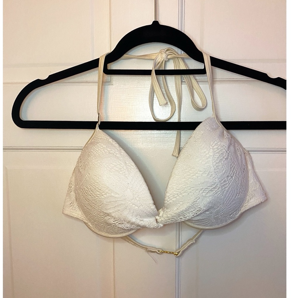 VS White Push-up Bikini Top